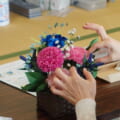 紙花フラワーアレンジメント